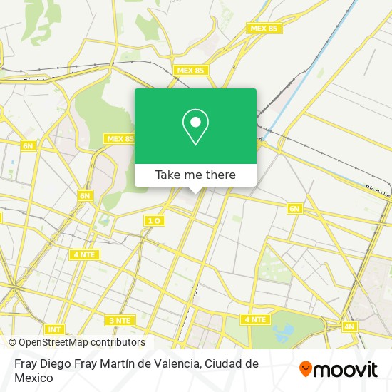 Fray Diego Fray Martín de Valencia map