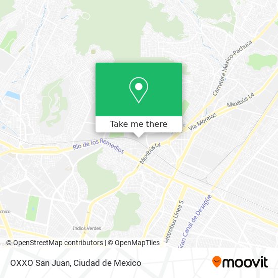 Mapa de OXXO San Juan