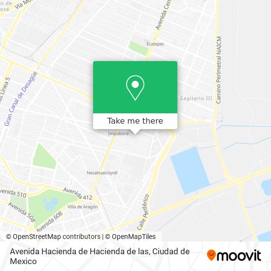 Mapa de Avenida Hacienda de Hacienda de las