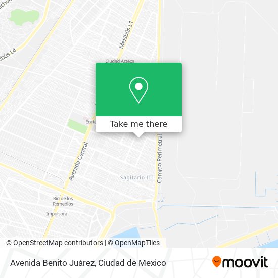 Avenida Benito Juárez map