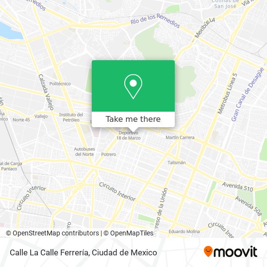 Calle La Calle Ferrería map