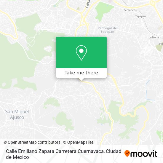Calle Emiliano Zapata Carretera Cuernavaca map