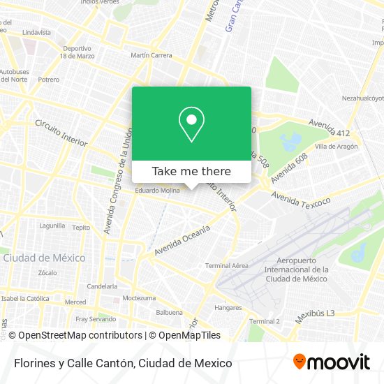 Florines y Calle Cantón map