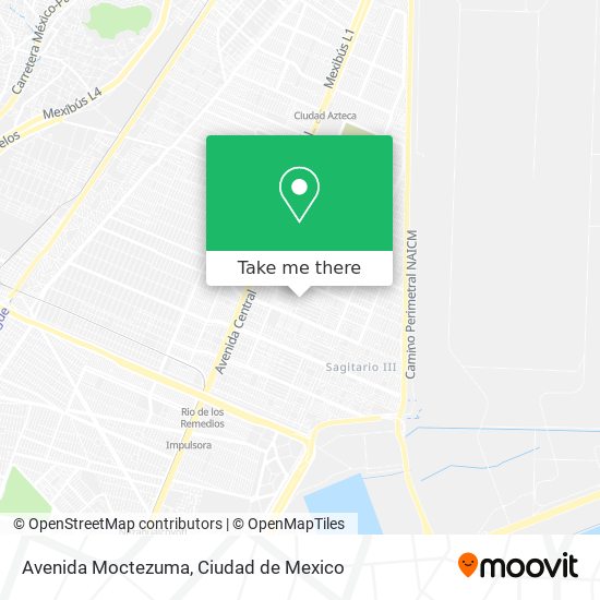 Avenida Moctezuma map