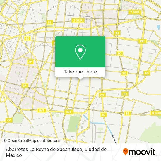 Abarrotes La Reyna de Sacahuisco map