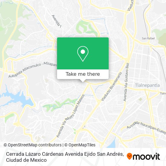 Cerrada Lázaro Cárdenas Avenida Ejido San Andrés map