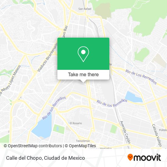 Mapa de Calle del Chopo