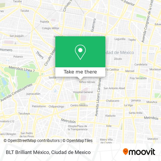 BLT Brilliant México map
