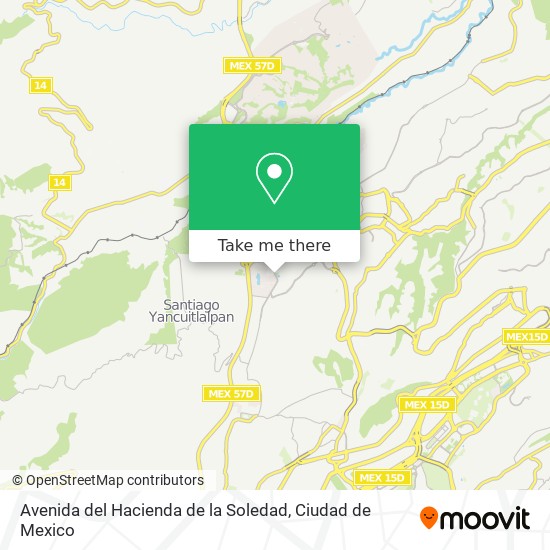 Avenida del Hacienda de la Soledad map