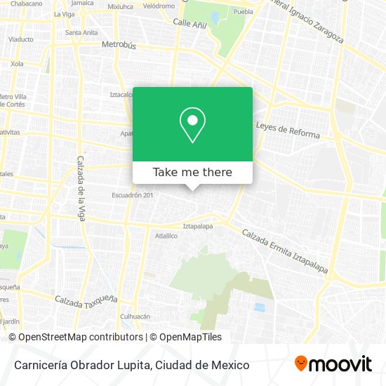 Mapa de Carnicería Obrador Lupita