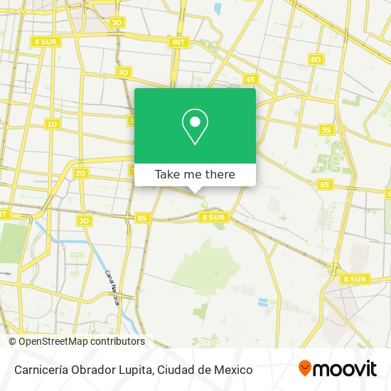 Mapa de Carnicería Obrador Lupita