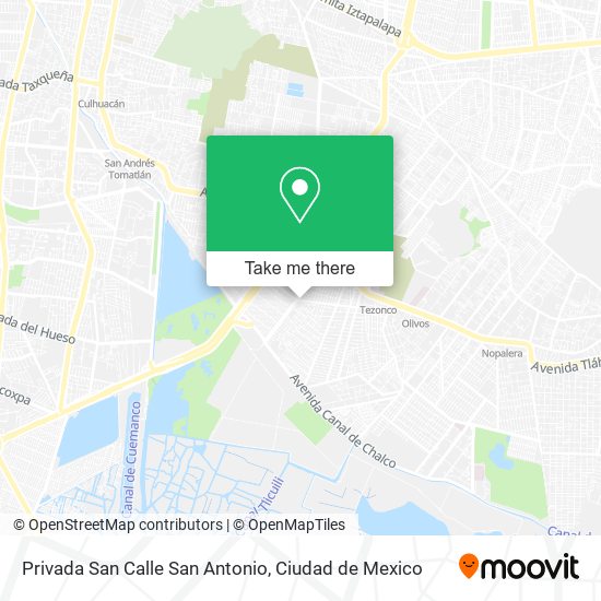 Privada San Calle San Antonio map