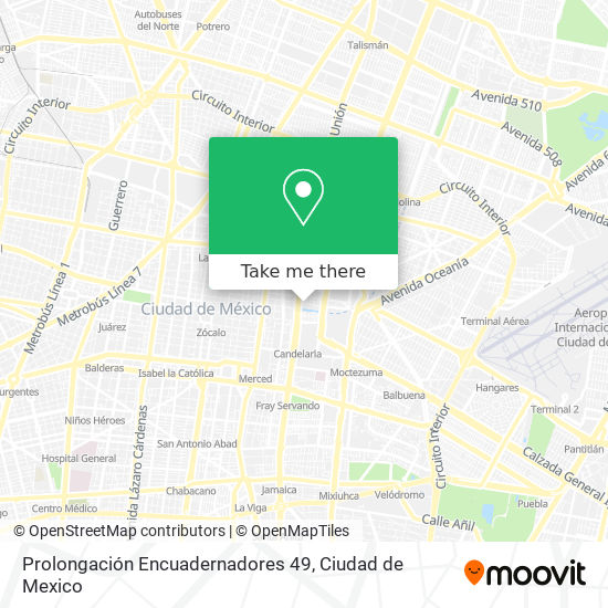 Mapa de Prolongación Encuadernadores 49