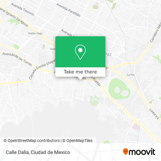 Mapa de Calle Dalia