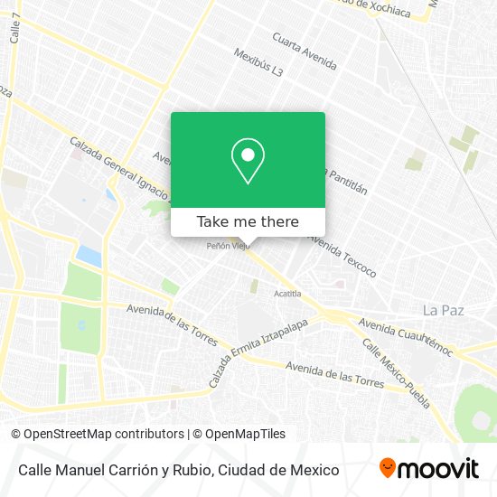 Calle Manuel Carrión y Rubio map