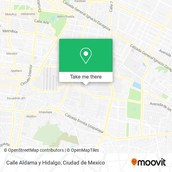 Calle Aldama y Hidalgo map