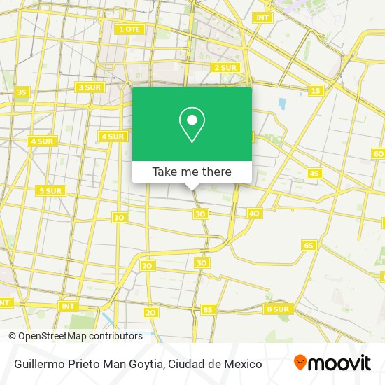 Mapa de Guillermo Prieto Man Goytia
