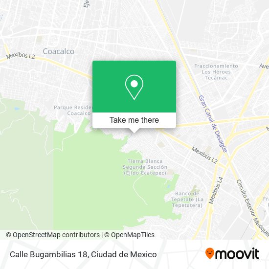 Calle Bugambilias 18 map