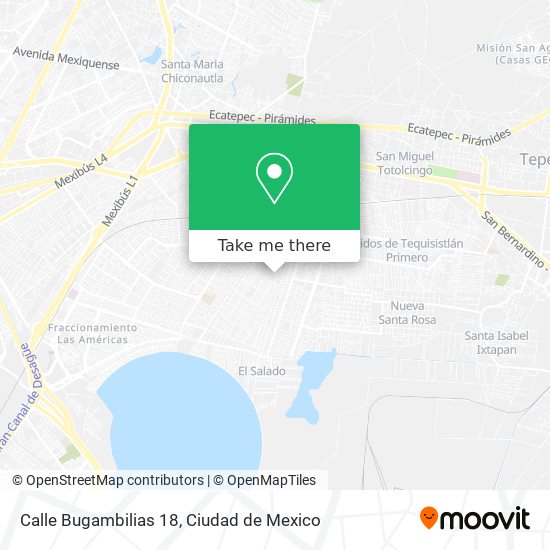 Mapa de Calle Bugambilias 18