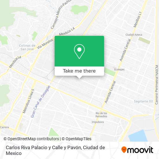 Carlos Riva Palacio y Calle y Pavón map