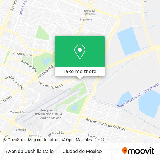 Mapa de Avenida Cuchilla Calle 11