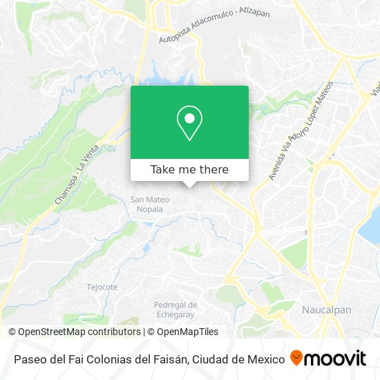 Mapa de Paseo del Fai Colonias del Faisán