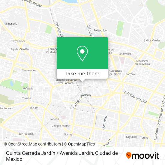 Quinta Cerrada Jardín / Avenida Jardín map