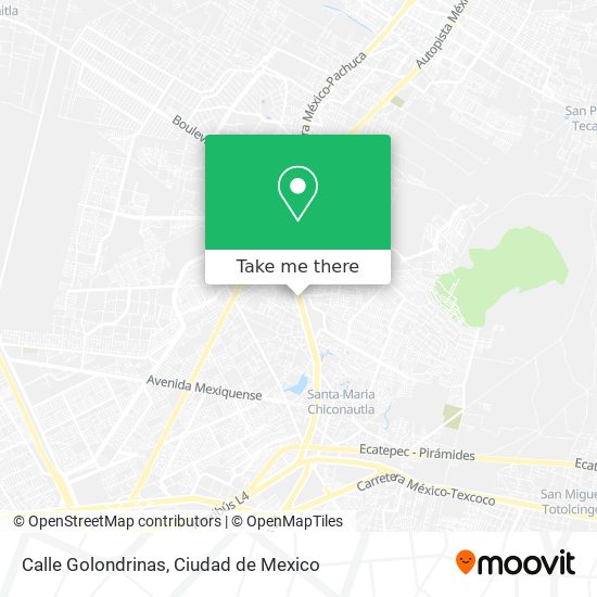 Calle Golondrinas map