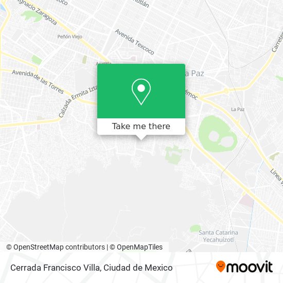 Mapa de Cerrada Francisco Villa