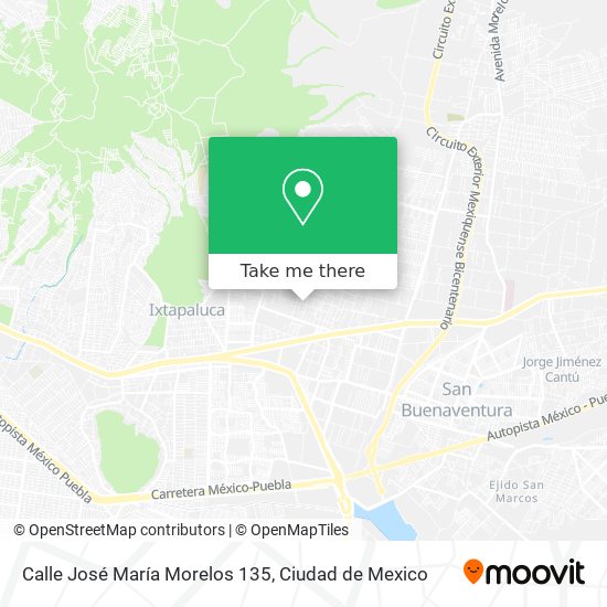 Mapa de Calle José María Morelos 135