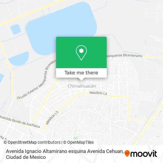 Mapa de Avenida Ignacio Altamirano esquina Avenida Cehuan