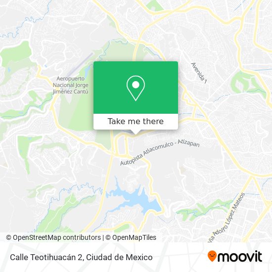 Mapa de Calle Teotihuacán 2