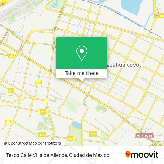 Mapa de Texco Calle Villa de Allende