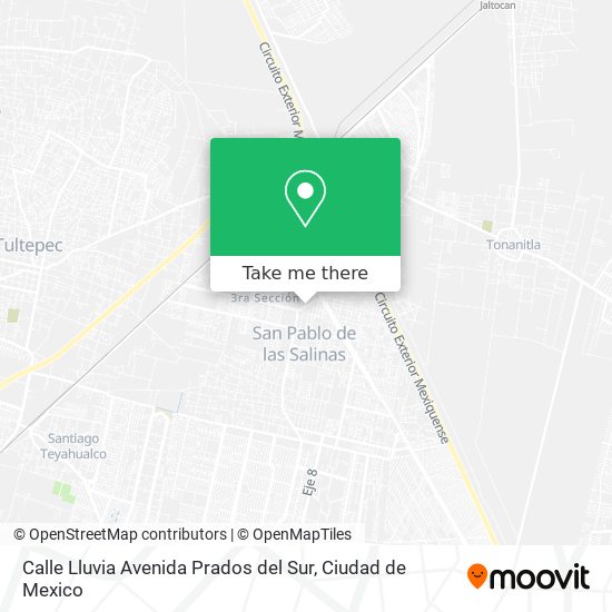 Calle Lluvia Avenida Prados del Sur map