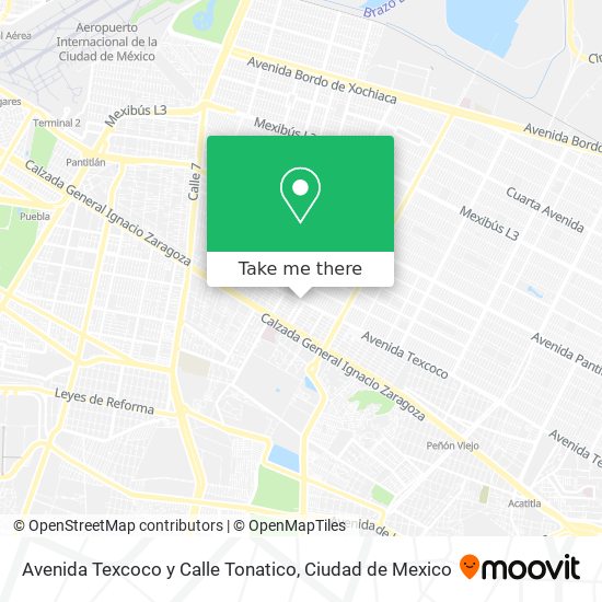 Avenida Texcoco y Calle Tonatico map