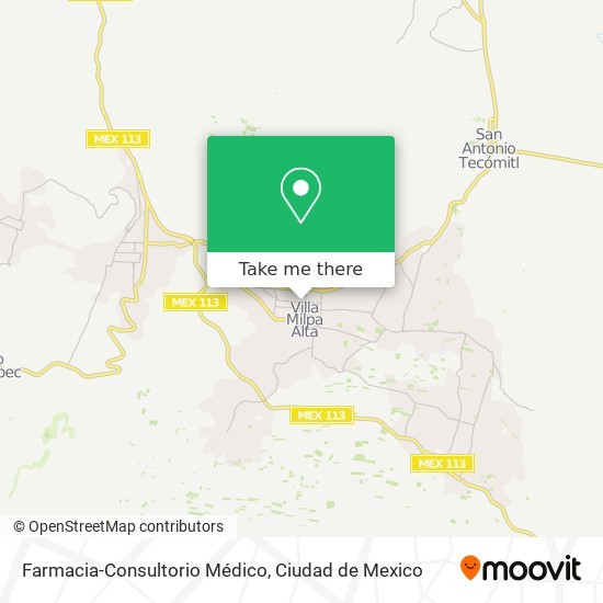 Mapa de Farmacia-Consultorio Médico