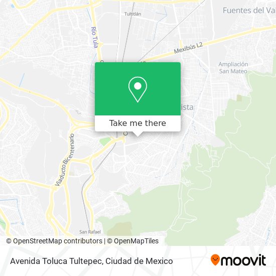 Avenida Toluca Tultepec map