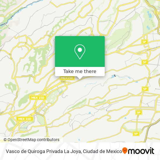 Mapa de Vasco de Quiroga Privada La Joya