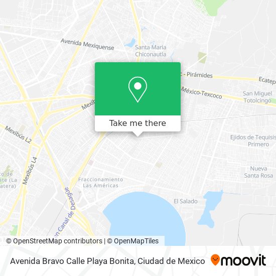 Avenida Bravo Calle Playa Bonita map