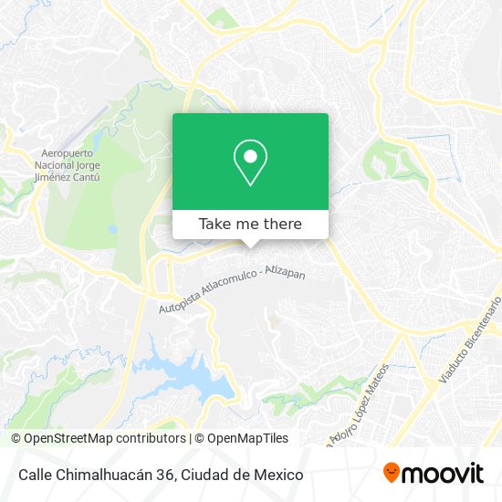 Calle Chimalhuacán 36 map