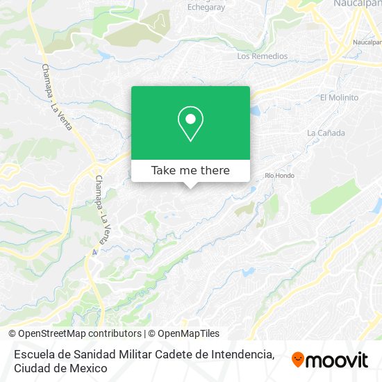 Escuela de Sanidad Militar Cadete de Intendencia map