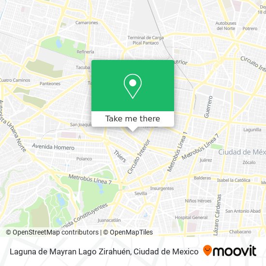 Laguna de Mayran Lago Zirahuén map