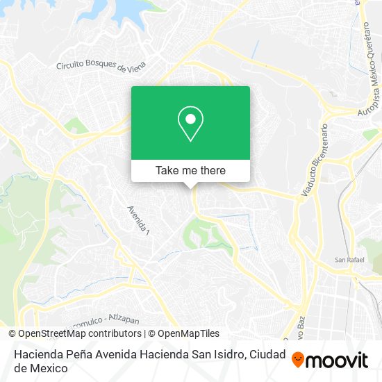 Mapa de Hacienda Peña Avenida Hacienda San Isidro