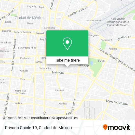 Mapa de Privada Chicle 19