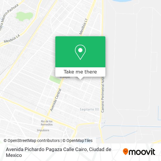 Avenida Pichardo Pagaza Calle Cairo map