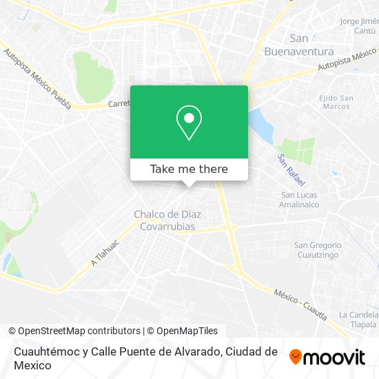 Cuauhtémoc y Calle Puente de Alvarado map