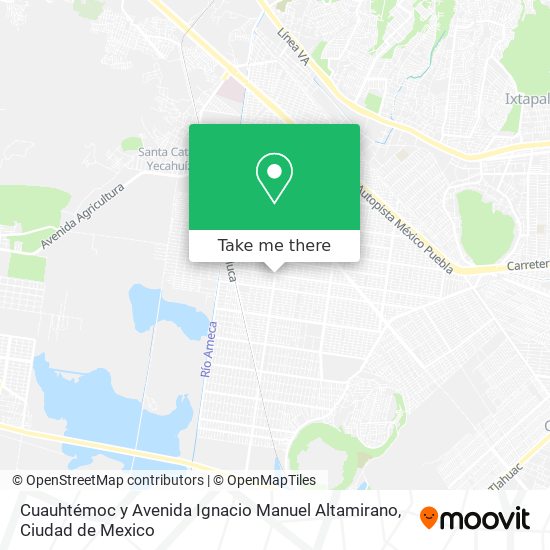 Cuauhtémoc y Avenida Ignacio Manuel Altamirano map