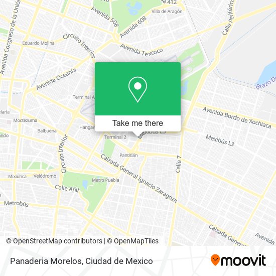 Mapa de Panaderia Morelos