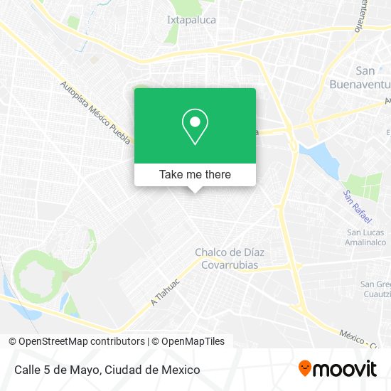Mapa de Calle 5 de Mayo