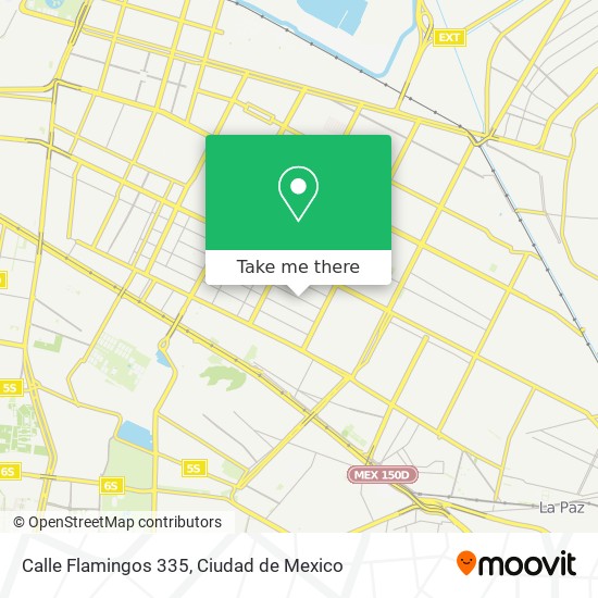 Mapa de Calle Flamingos 335